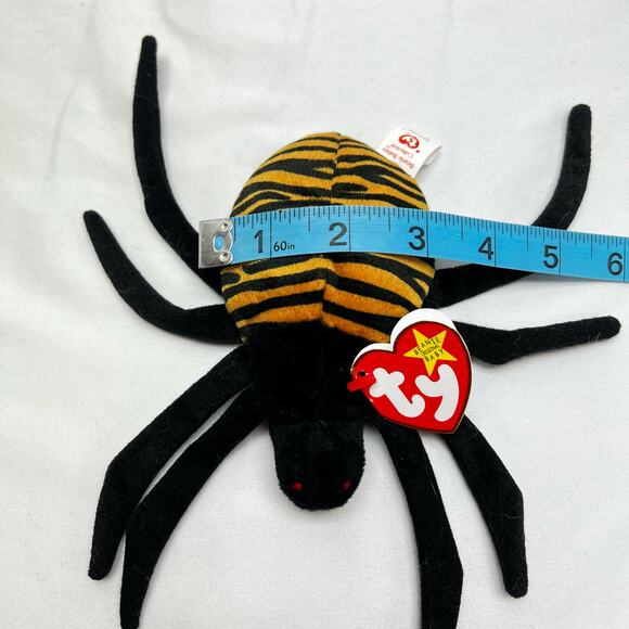 Ty Original Beanie Baby Spinner The Spider Retired 1996 RARE Multiple Errors - Picture 12 of 12